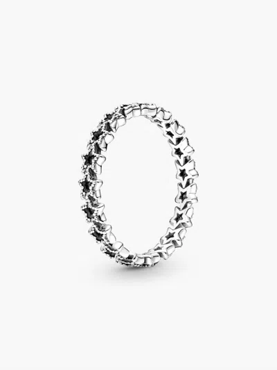 PANDORA WOMEN'S BAND OF ASYMMETRIC STARS RING IN SILVER