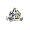 Pandora Disney 100th Anniversary Cinderella's Enchanted Carriage Lab-grown Diamond Charm In Metallic