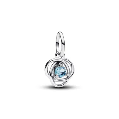 Pandora Sterling Silver Birthday Circle Stone Dangle Charm