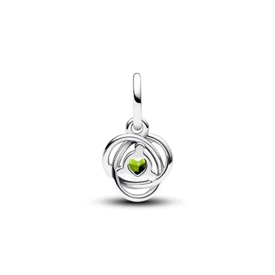 Pandora Women's Eternity Circle Dangle Charm In Spring Green