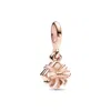 Pandora Women's Happy Birthday Gift Openable Dangle Charm In Rose Gold In Gold