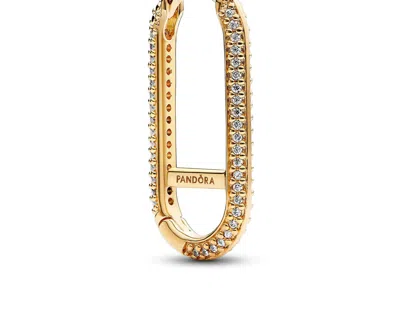 Pandora Women's Me Extended Pave Link Single Earring In Gold