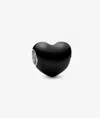Pandora Women's Metallic Heart Charm In Black In Black