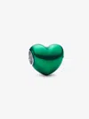 Pandora Women's Metallic Heart Charm In Green In Green