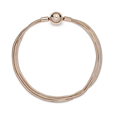 Pandora Women's Multi Snake Chain Bracelet In Rose Gold