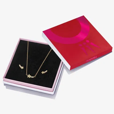 Pandora Women's Shooting Star Pavé Jewelry Gift Set In Gold