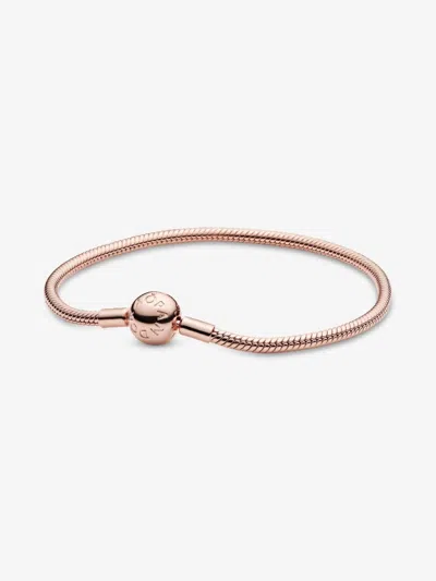 Pandora Women's Snake Chain Bracelet In Rose Gold