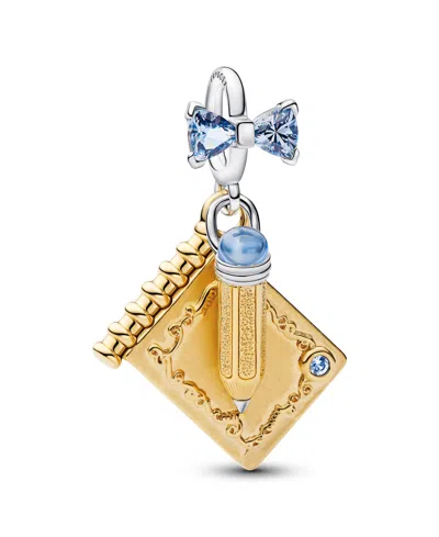 Pandora X Bridgerton Dance Card Pencil Dangle Charm In Multi