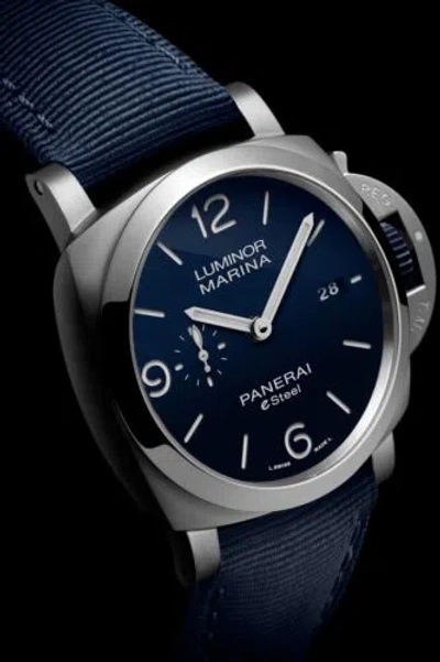 Pre-owned Panerai 1157 Luminor Marina Blu Profondo Watch Pam01157 Blue 2024