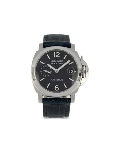 Pre-owned Panerai 2002  Luminor Marina 40mm In Black