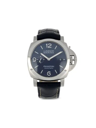 Pre-owned Panerai 2023 Unworn Luminor Marina 44mm In Blue