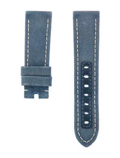Pre-owned Panerai 22mm  Strap In Blue