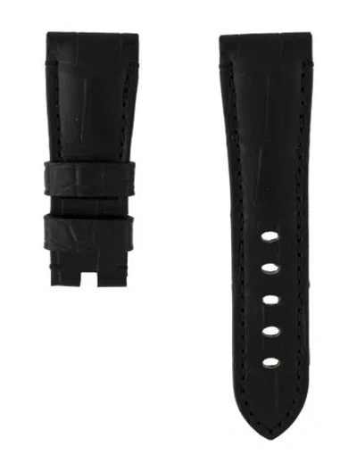 Pre-owned Panerai 22mm Watch Strap In Black