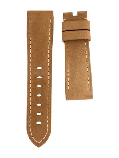 Pre-owned Panerai 22mm Watch Strap In Brown