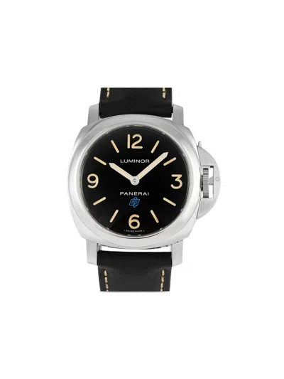 Pre-owned Panerai Base Logo Acciaio 44mm In Black