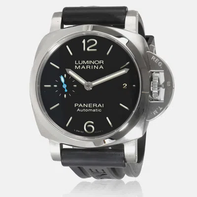 Pre-owned Panerai Black Titanium Luminor Marina Pam02392 Automatic Men's Wristwatch 42 Mm