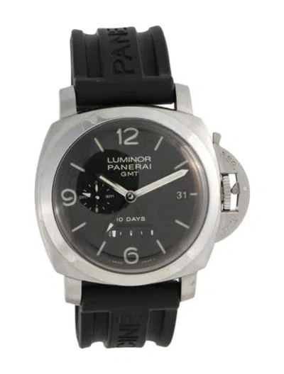 Pre-owned Panerai Luminor 1950 10 Days Gmt Watch In Multi