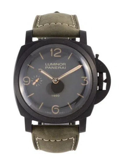 Pre-owned Panerai Luminor 1950 3 Days Composite Watch In Multi