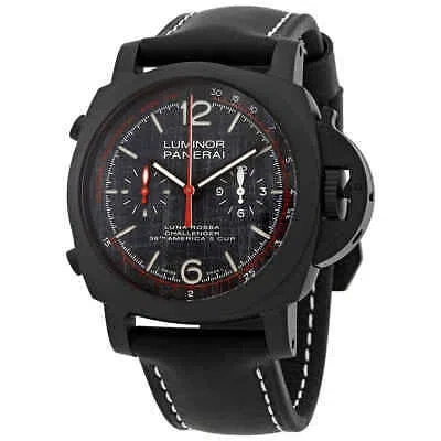 Pre-owned Panerai Luminor 1950 Chronograph Flyback "luna Rossa" Automatic Grey Dial Men's