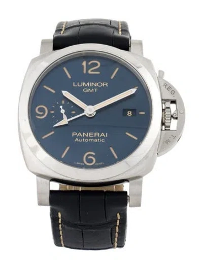 Pre-owned Panerai Luminor 1950 Gmt Watch In Multi