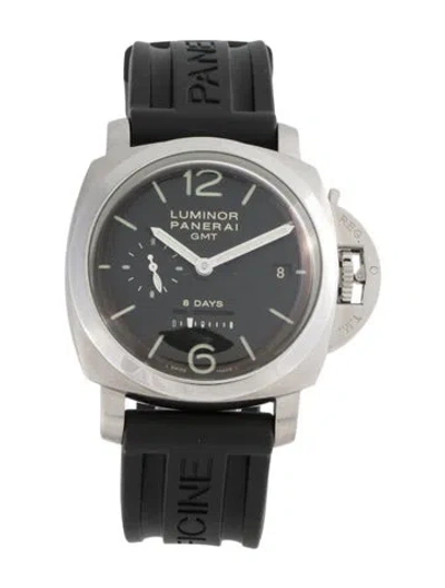 Pre-owned Panerai Luminor 8 Days Gmt Watch In Multi