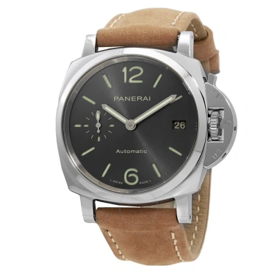 Panerai Luminor Automatic Grey Dial Men's Watch Pam00755 In Brown