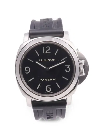 Pre-owned Panerai Luminor Base 44mm Watch In Black