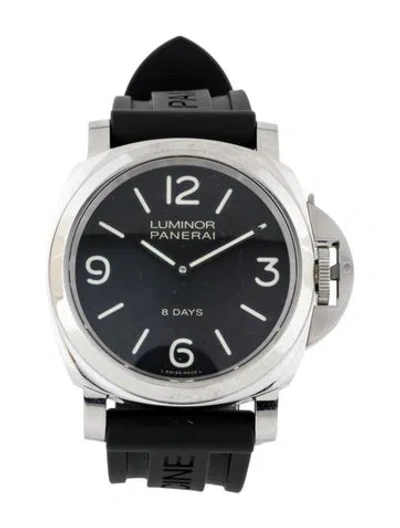 Pre-owned Panerai Luminor Base 8 Days Watch In Multi