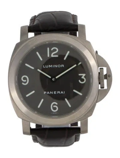 Pre-owned Panerai Luminor Base Watch In Multi