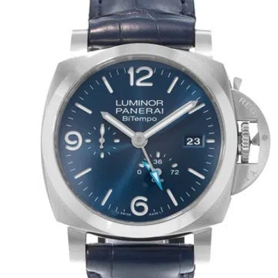 Pre-owned Panerai Luminor Bi Tempo Watch In Multicolor