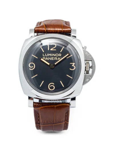 Pre-owned Panerai Luminor Cushion Case 47mm Watch In Black