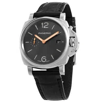 Pre-owned Panerai Luminor Due 42 Automatic Anthracite Dial Men's Watch Pam01250