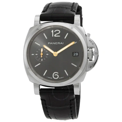 Panerai Luminor Due Automatic Grey Dial Men's Watch Pam01247 In Black / Gold Tone / Grey