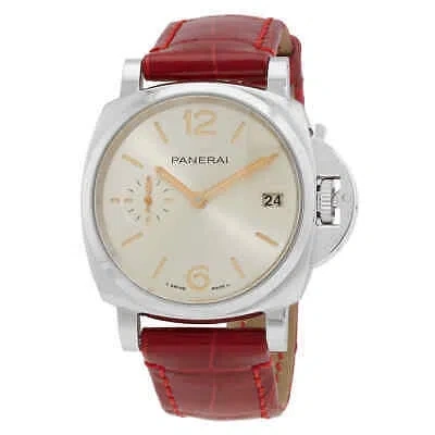Pre-owned Panerai Luminor Due Automatic Ladies Watch Pam01248