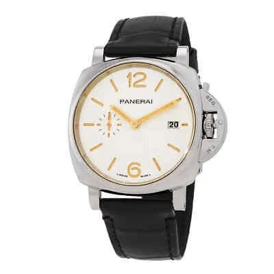 Pre-owned Panerai Luminor Due Automatic White Dial Men's Watch Pam01388
