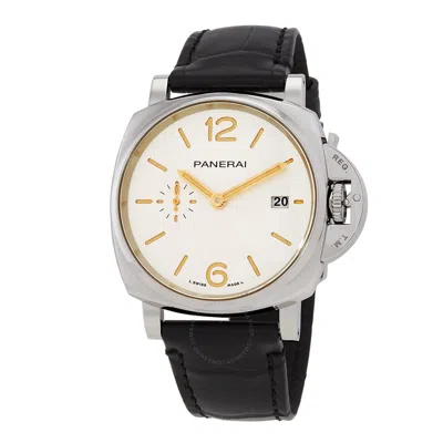 Panerai Luminor Due Automatic White Dial Men's Watch Pam01388 In Black