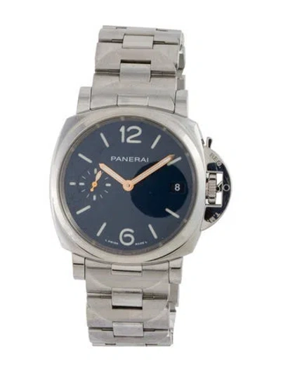 Pre-owned Panerai Luminor Due Watch, 38mm In Multi