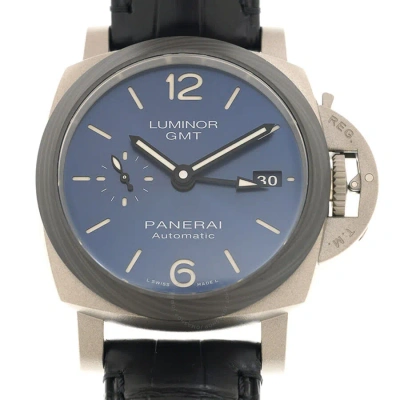 Panerai Luminor Gmt Automatic Blue Dial Men's Watch Pam01279 In Metallic