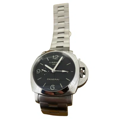 Pre-owned Panerai Luminor Gmt Pam 00320-op6817, Cal P.9001 C2015 Automatic Mens' Watch. In Multi