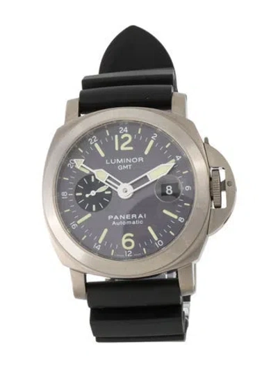 Pre-owned Panerai Luminor Gmt Watch In Multi