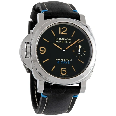 Panerai Luminor Left-handed Hand Wind Black Dial Men's Watch Pam00796