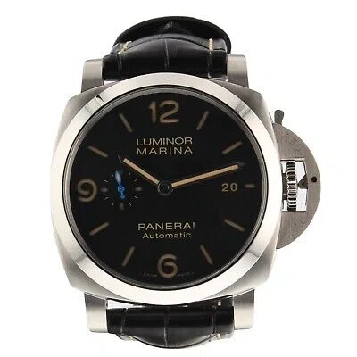 Pre-owned Panerai Luminor Marina 1950 3 Days Steel Automatic Watch Pam01312 Pam 1312