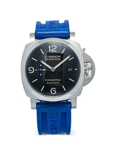 Pre-owned Panerai Luminor Marina 44mm Watch In Black