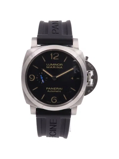 Pre-owned Panerai Luminor Marina 44mm Watch In Black