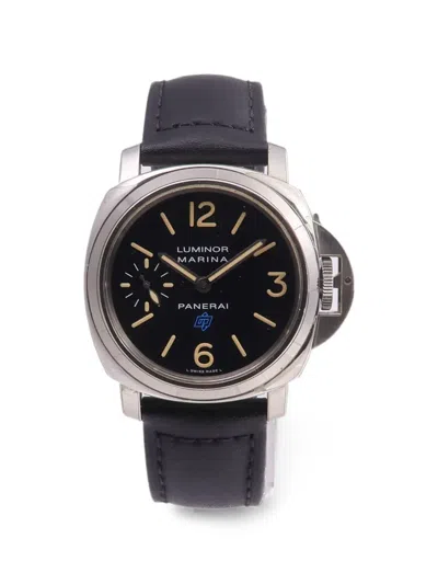 Pre-owned Panerai Luminor Marina 44mm Watch In Black