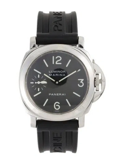 Pre-owned Panerai Luminor Marina Acciaio Watch, 44mm In Multicolor