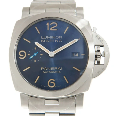 Panerai Luminor Marina Automatic Blue Dial Men's Watch Pam01058 In Metallic