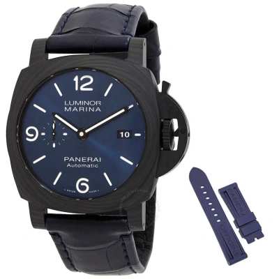 Panerai Luminor Marina Automatic Blue Dial Men's Watch Pam01664 In Black