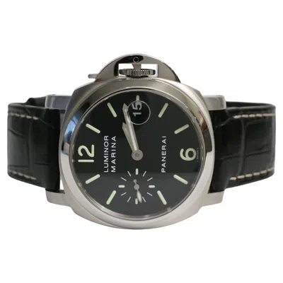 Pre-owned Panerai Luminor Marina Pam00104 Stainless Steel Automatic Men's Watch In Multi