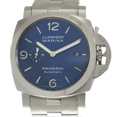 Panerai Luminor Marina Specchio Blu Automatic Men's Watch In Blue